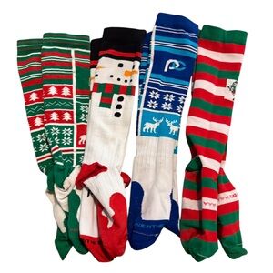Holiday Cheer Men's Socks Set - Green, Red, Blue